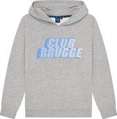 Sweat à capuche Club Brugge pour enfant - taille 128 / 8 ans - Grijs - Sweat à capuche Bruges pour enfant - Sweat à capuche officiel Club Brugge