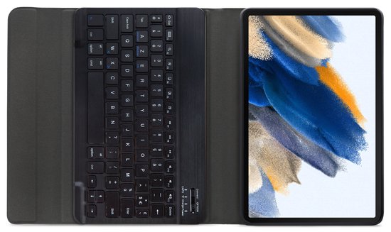 Coque pour Samsung Galaxy Tab A8 2021 - Mobilize - Série clavier détachable - Bookcase en similicuir - Zwart - Coque adaptée pour Samsung Galaxy Tab A8 2021