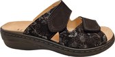 Longo 1135535 Schwarz Dames Slides Slippers - Zwart - 38