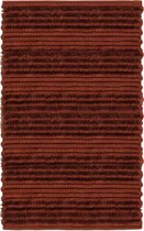 Tapis de bain de Luxe Lieva orange - 70x120 - doux et flexible - aspect élégant - absorbe l'humidité et sèche rapidement - haute qualité - antidérapant
