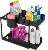 Syver Organisateur d'armoire d'évier - Organisateur d'armoire de cuisine - Armoire d'évier - Comprend des chiffons en microfibre