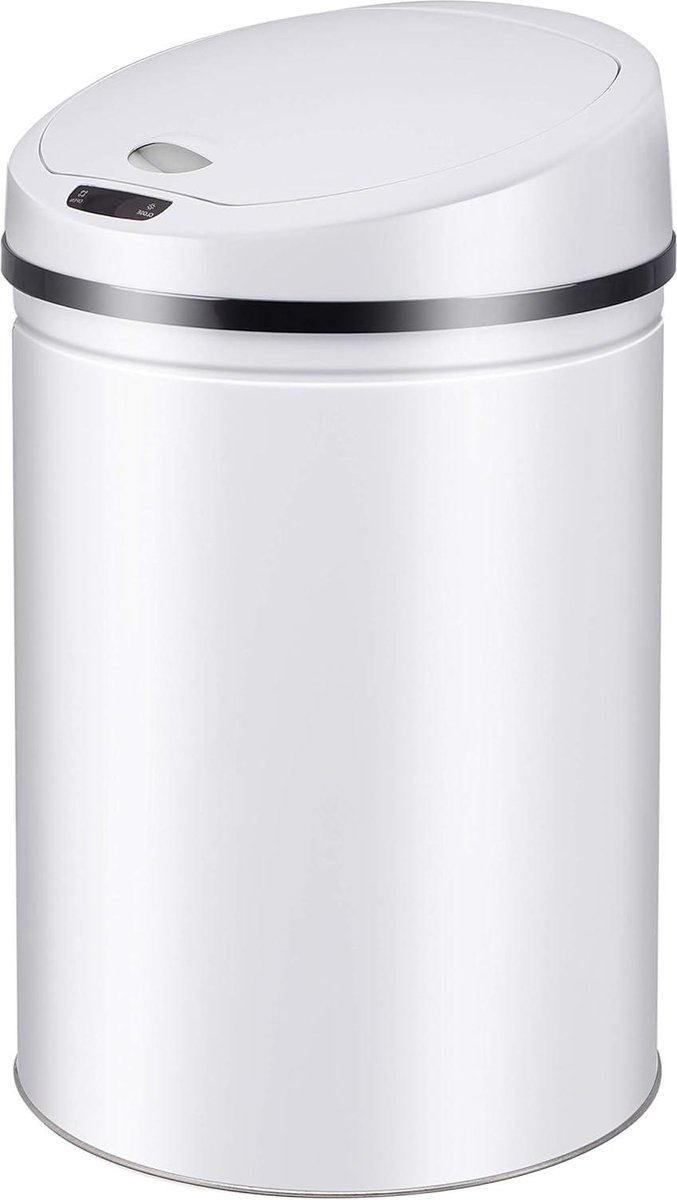 Automatische sensor afvalbak - Roestvrijstalen 30-40-50-60 liter wit vuilnisbak 60 liter