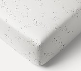 Petite Amélie Hoeslaken 60x120 cm 'Stars' - 100% biologisch katoenen - Anti-slip basis voor een heerlijke nachtrust - Zeer ademend en zacht - Dromerig en speels sterrenontwerp