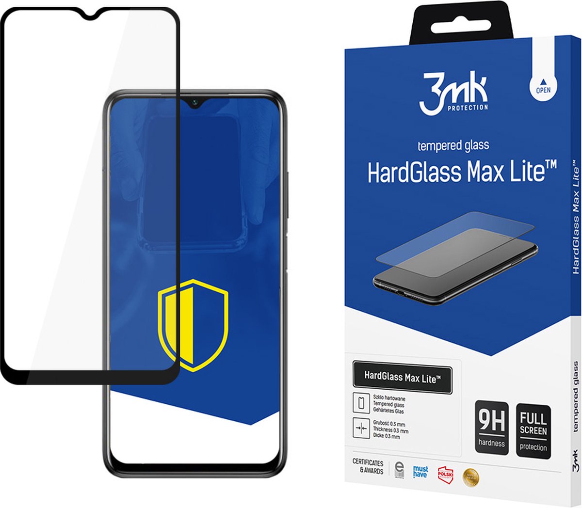Xiaomi POCO M3 Black - 3mk HardGlass Max Lite