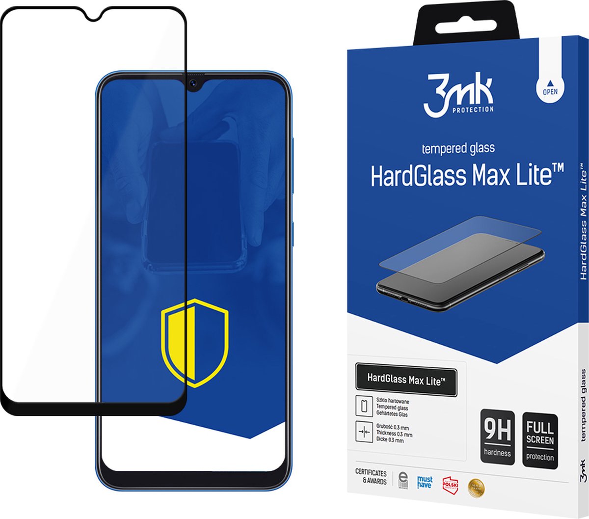Samsung Galaxy A50 Black - 3mk HardGlass Max Lite