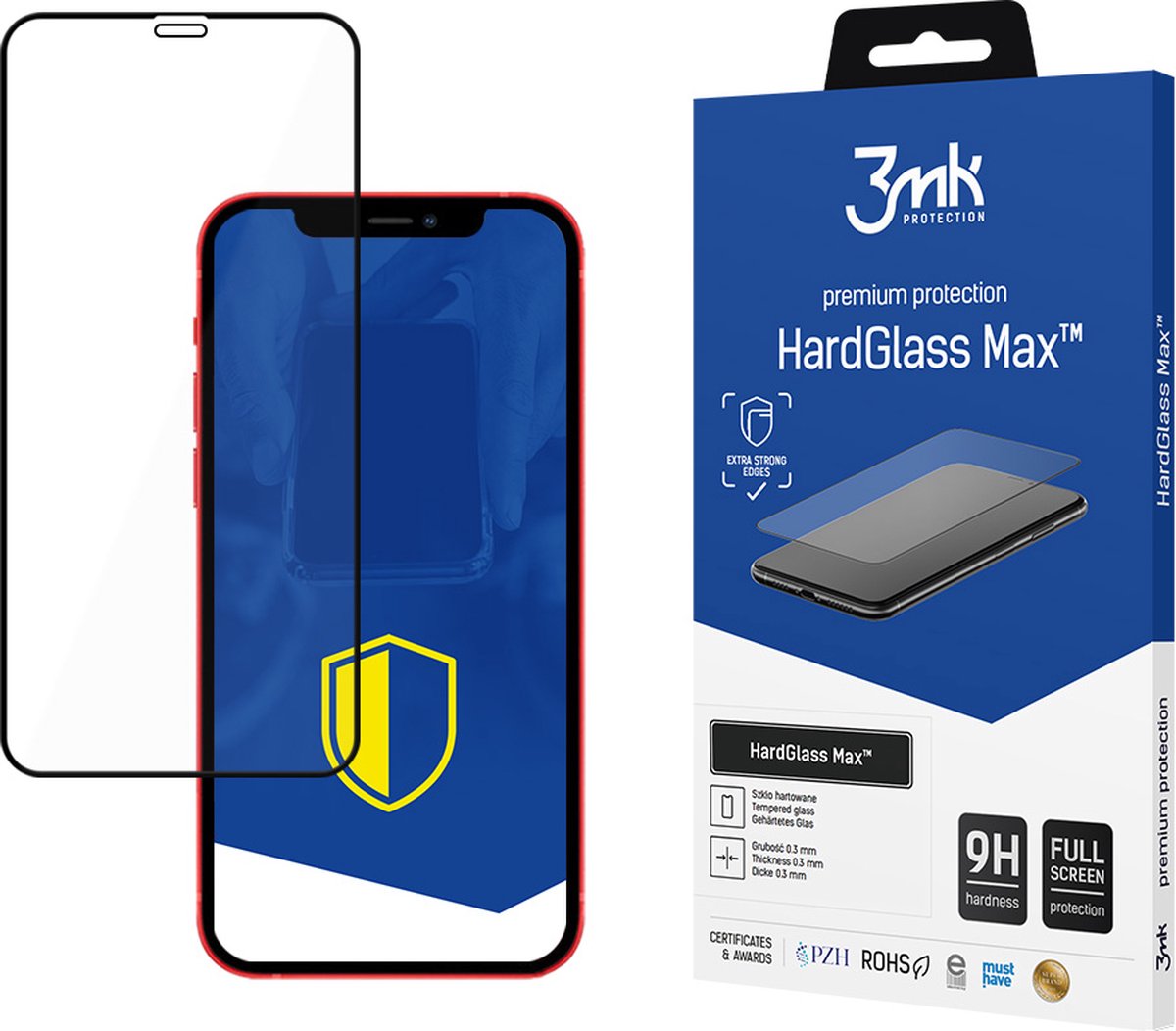 Apple iPhone 12/12 Pro Bl - 3mk HardGlass Max