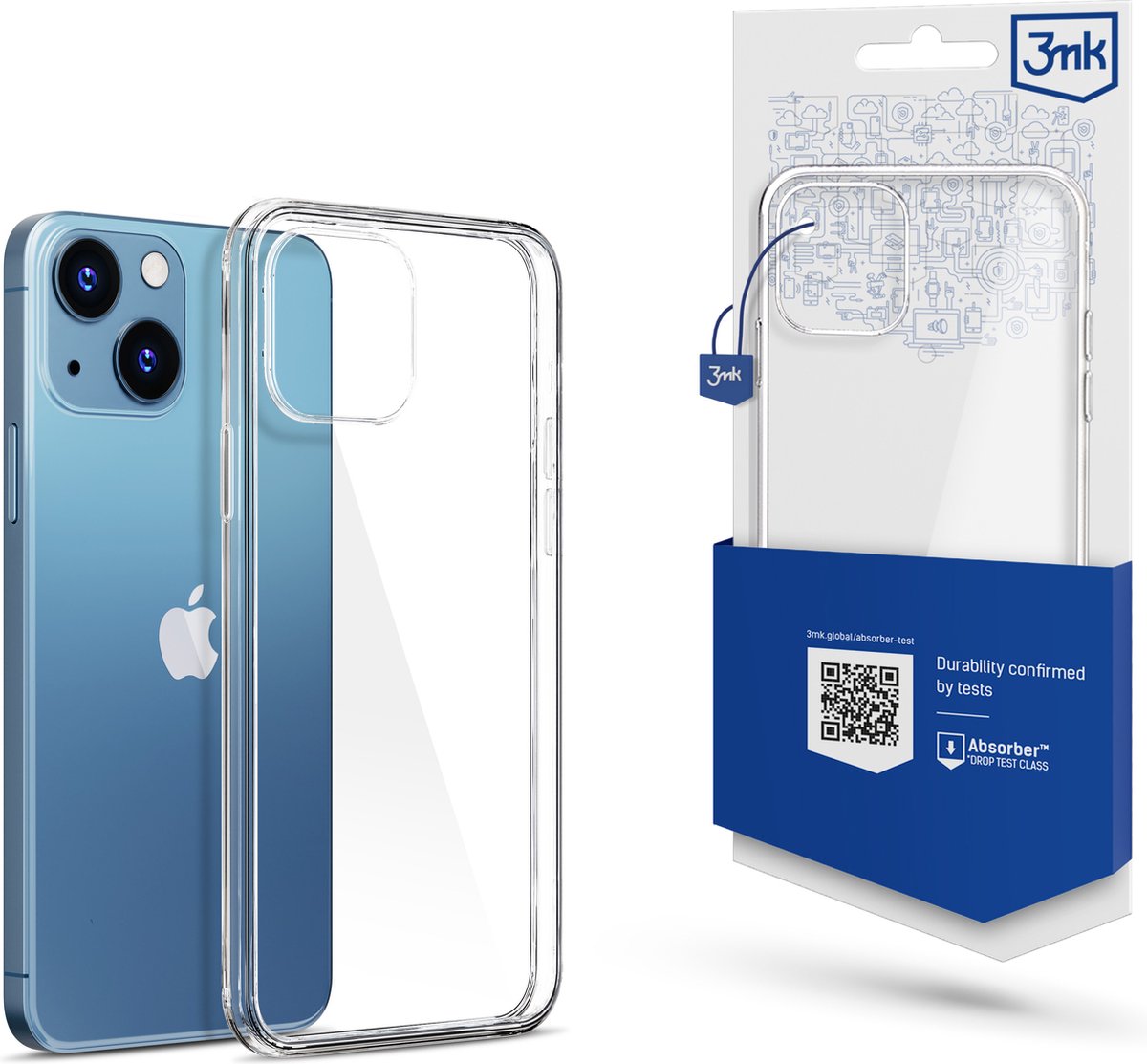 3mk - iPhone 13 Mini - Clear Case - Telefoonhoesje - voor Optimale Bescherming - Transparant