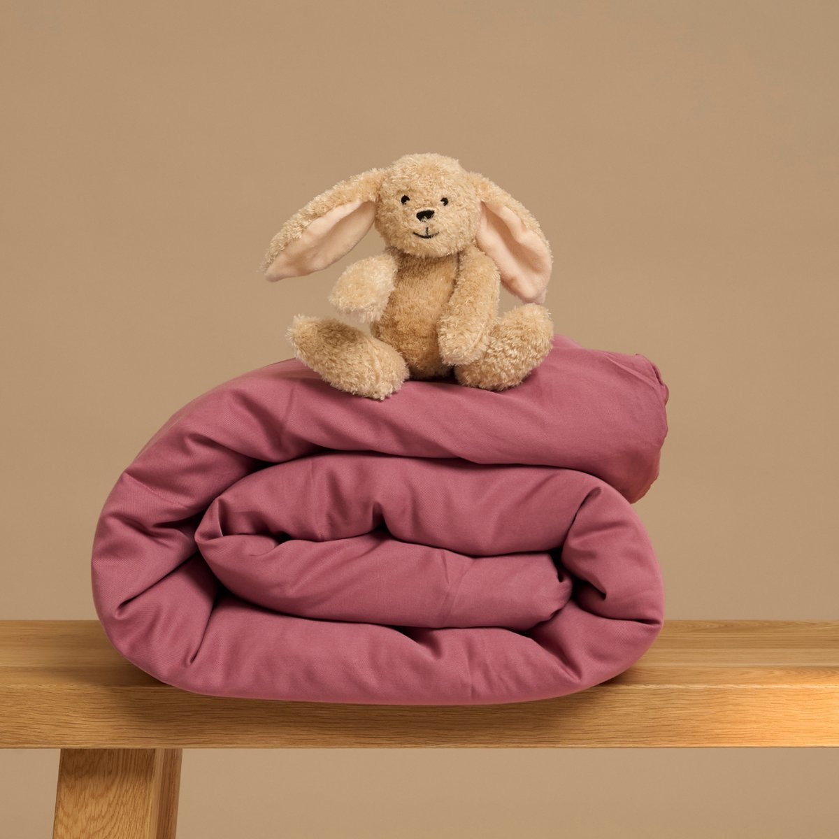 Coco & Cici - Kids - TENCEL Twill Dekbedovertrek Dusty Rose - 120x150 (zonder kussensloop)