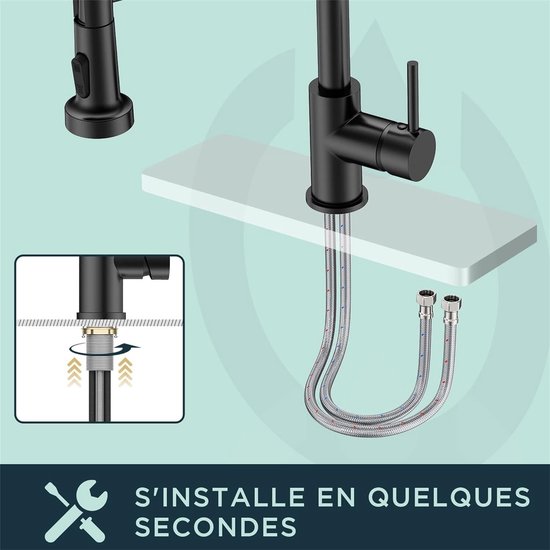 Grohe Essence - Keukenkraan, Hard graphite geborsteld 30269AL0