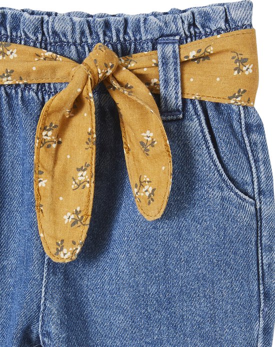 Vertbaudet Jean paperbag avec ceinture bébé