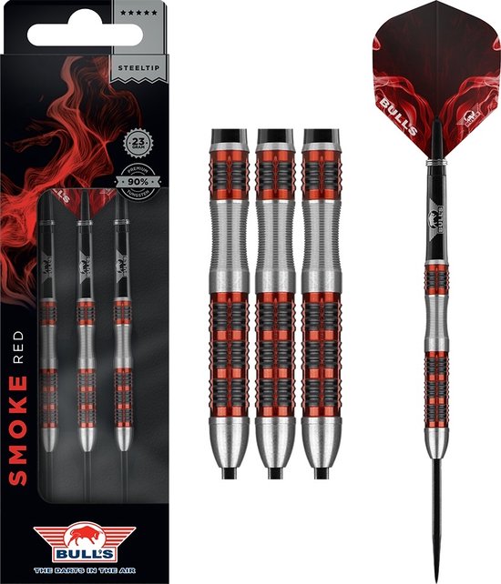 Bull's Smoke 90% Red Ember 24 gram Steeltip van Bull's — afbeelding 3