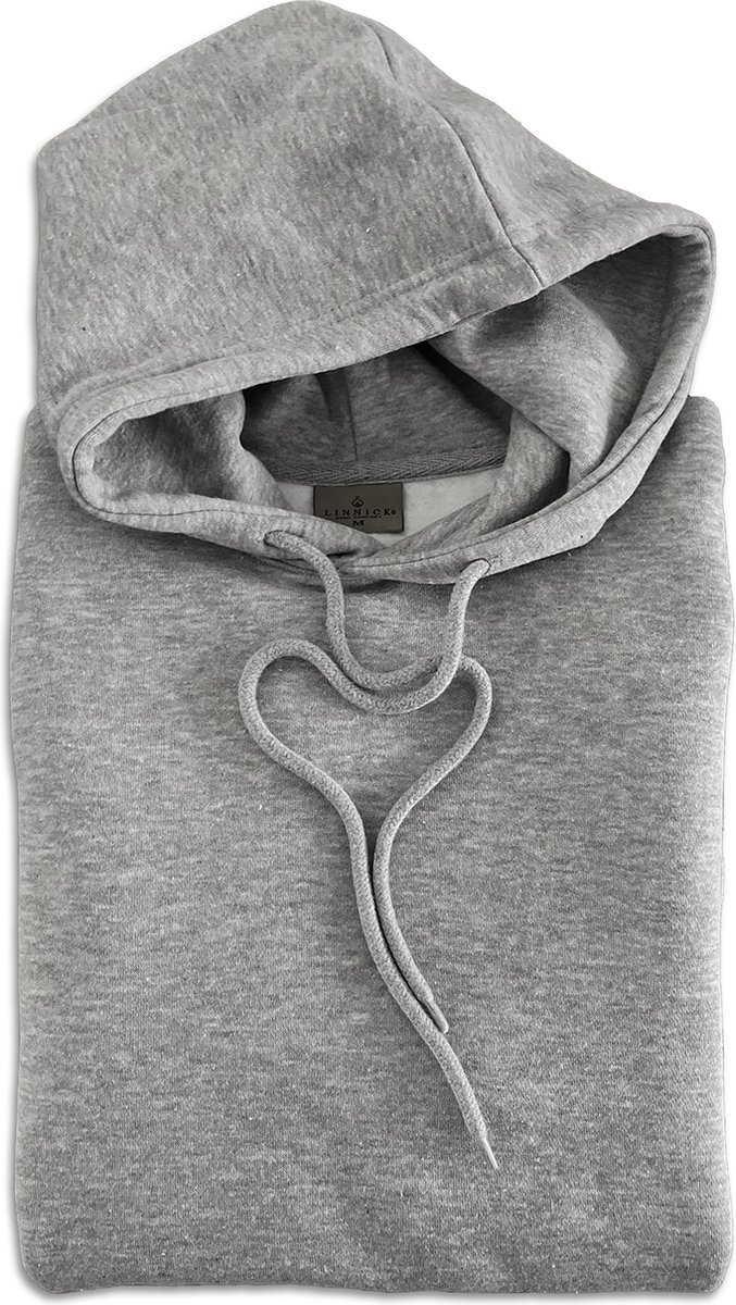 LINNICK Sweater - Hoodie Heren - Hoodie Dames - Trui met Capuchon - Grey - Maat XL - Truien Dames en Heren