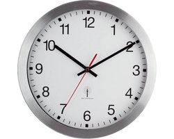 Aluminium wandklok zendergestuurd