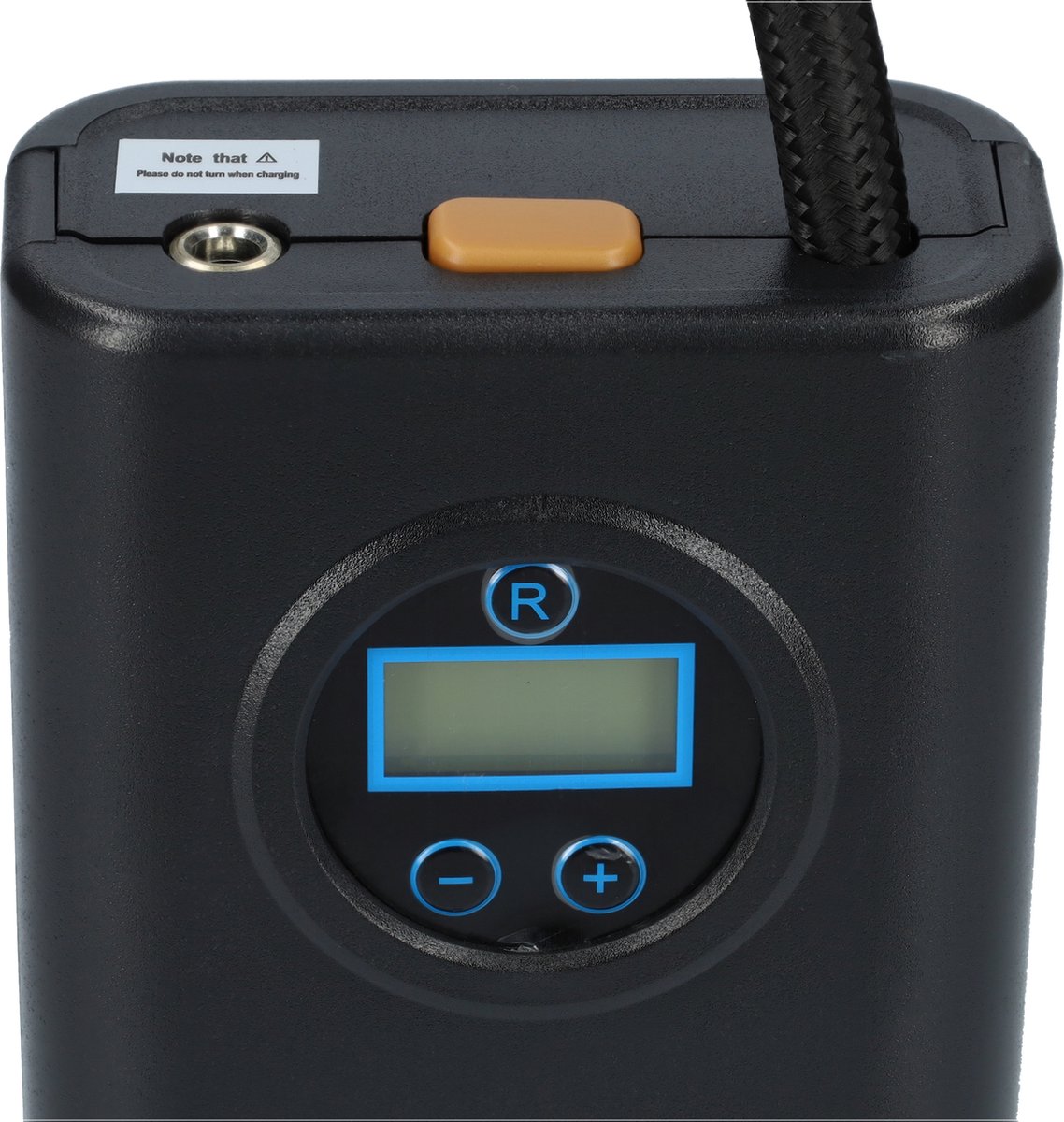 Luchtcompressor - Draagbare compressor - Elektrische Fietspomp - Perslucht - Bandenpomp voor fiets en auto - Compact formaat - Met hand bestuurbaar - 12V - Ideaal voor reizen - Display scherm - Zwart – foto 3