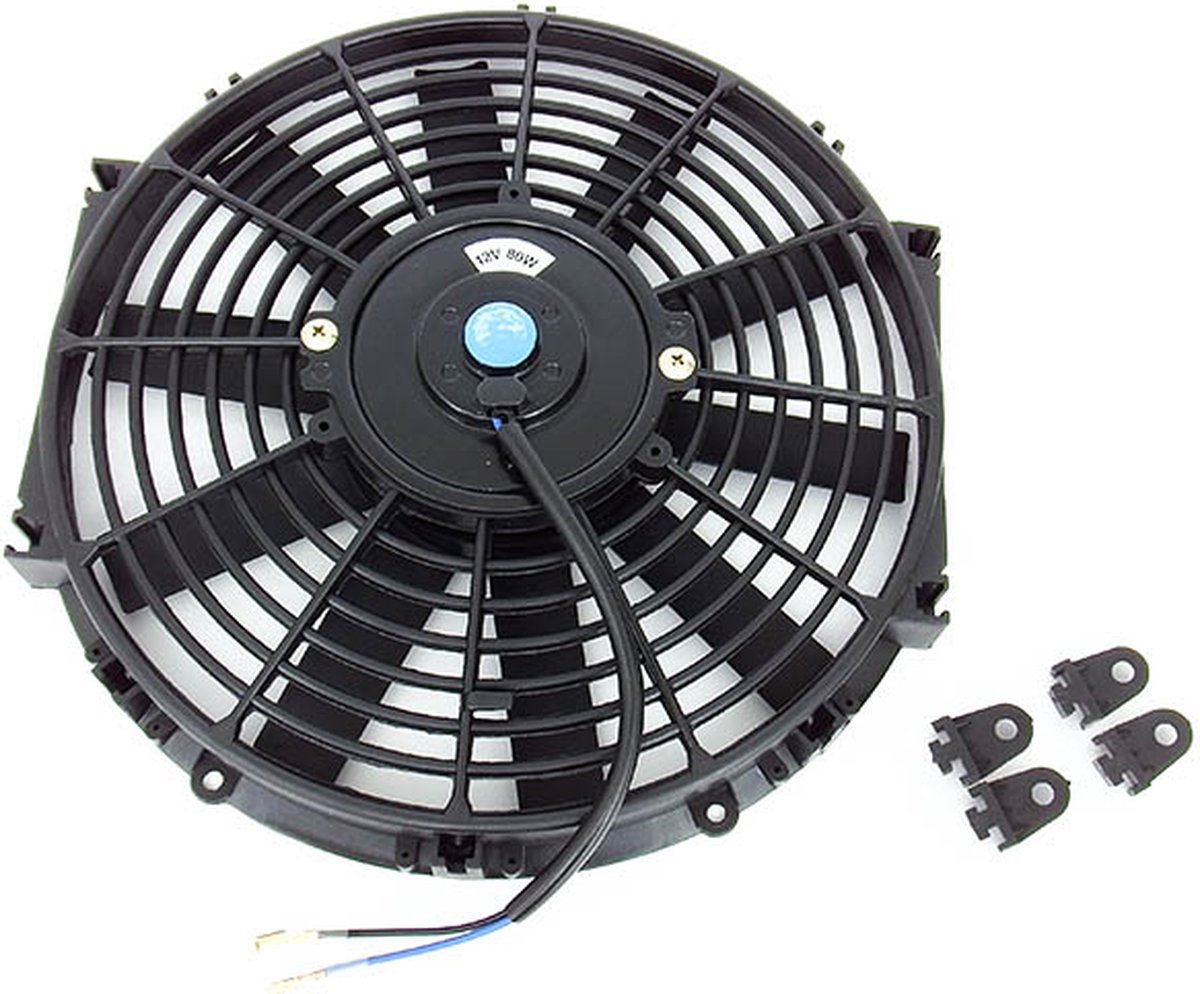 SK-Import Koelvin 300mm - Zwart - 12 V - 80W - 2000RPM - 1400m3/h