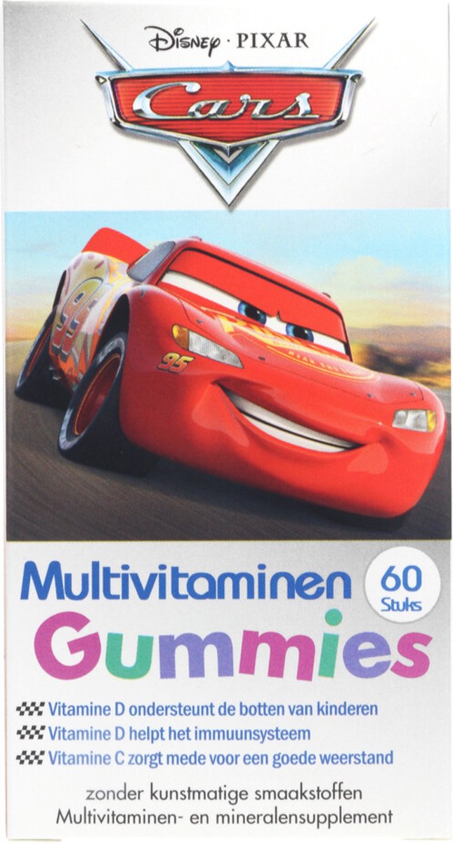 Goedkoopste 2x Disney Multivitamines Cars 60 Gummies