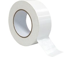 DULA Duct tape - Wit - 50mm x 50m - 1 Rol Ducktape - Reparatie tape