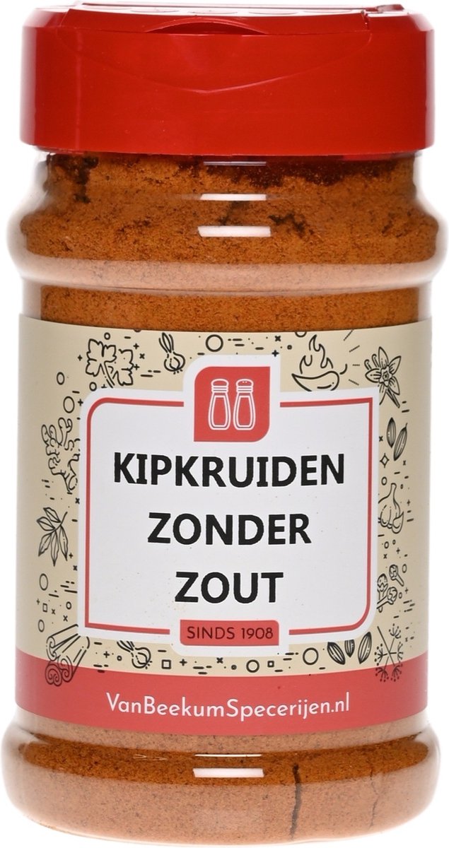 Goedkoopste Van Beekum Specerijen - Kipkruiden Zonder Zout - Strooibus 150 gram