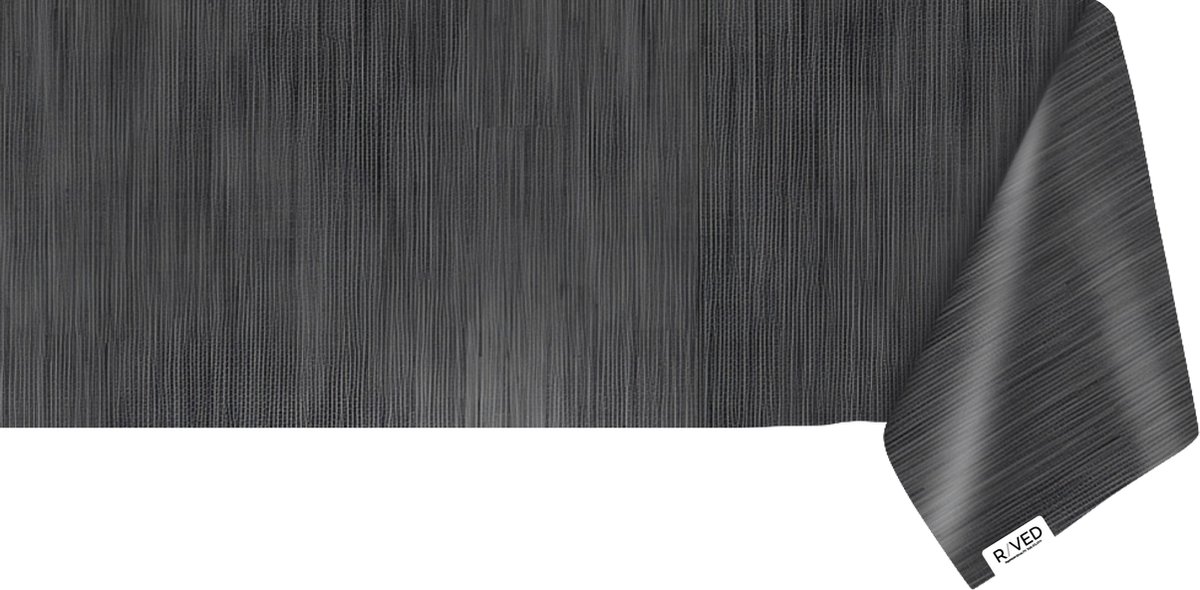Raved Tafelzeil Linnen Grijs 140 cm x 290 cm - PVC - Afwasbaar