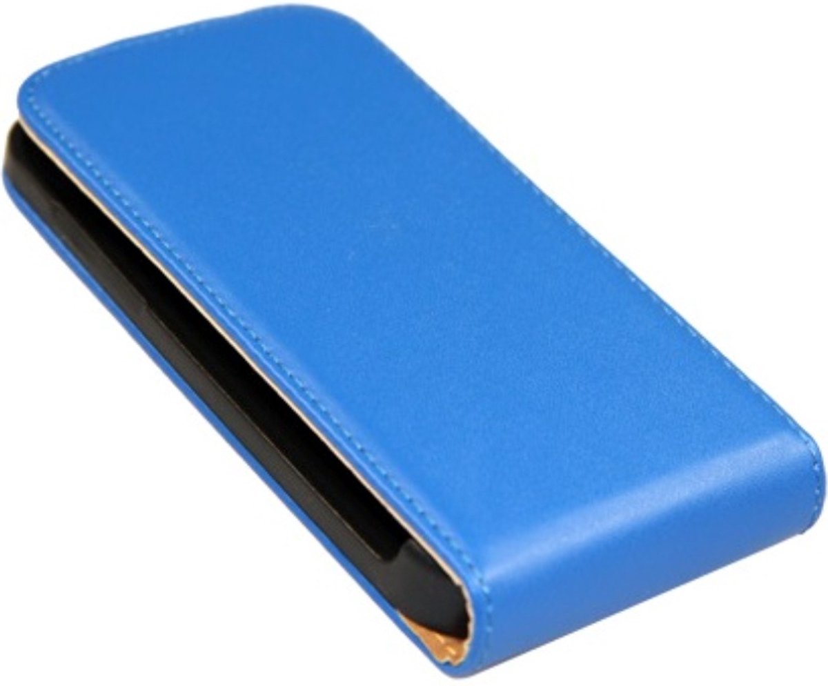 Patona Flip case voor Samsung Galaxy I9190 S4 mini donkerblauw ultra slank