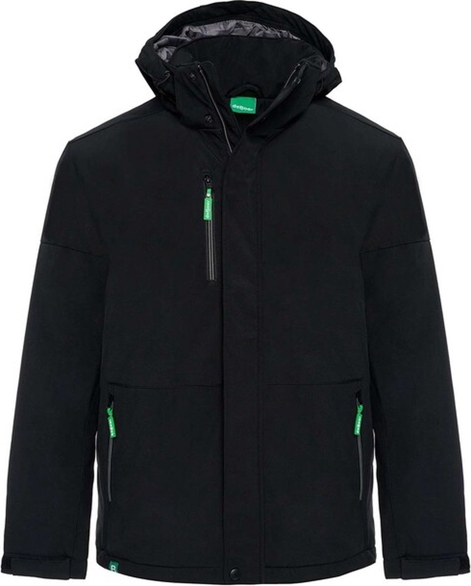 De Boer AllroundWork Gevoerde Softshell Werkjas Zwart