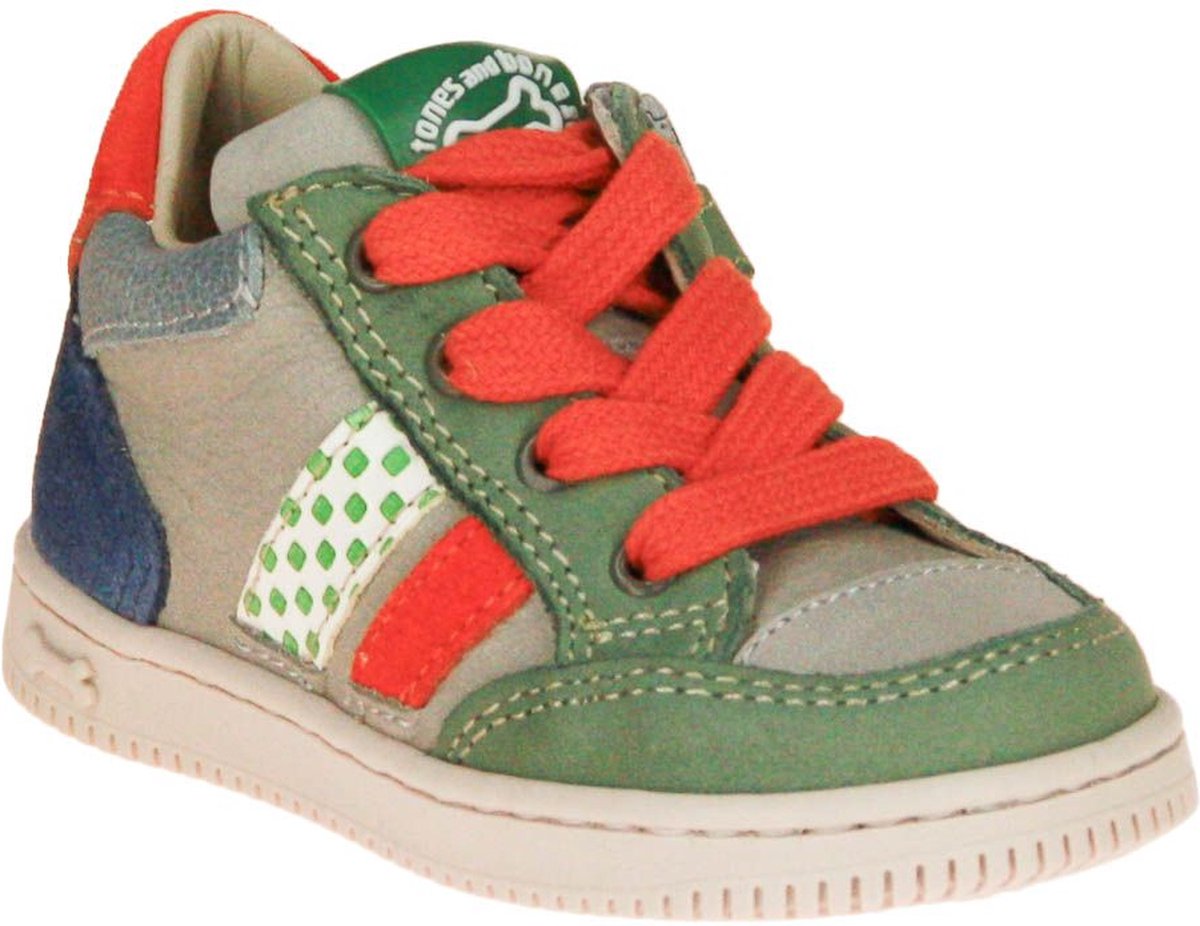 Stones & Bones Nero Eerste Stapper Kaki-Grijs