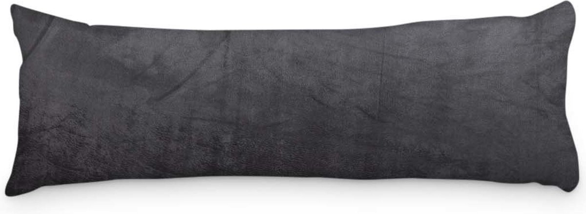 Velvet Body Pillow Zwart - Body Pillow + Velvet Sloop