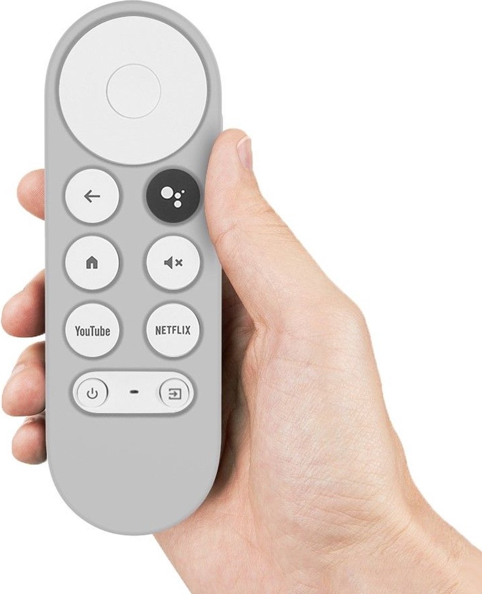 Luxe Siliconen Soft Case Hoesje voor Google Chromecast 2020 - Kras- & Stootbescherming - Grijs