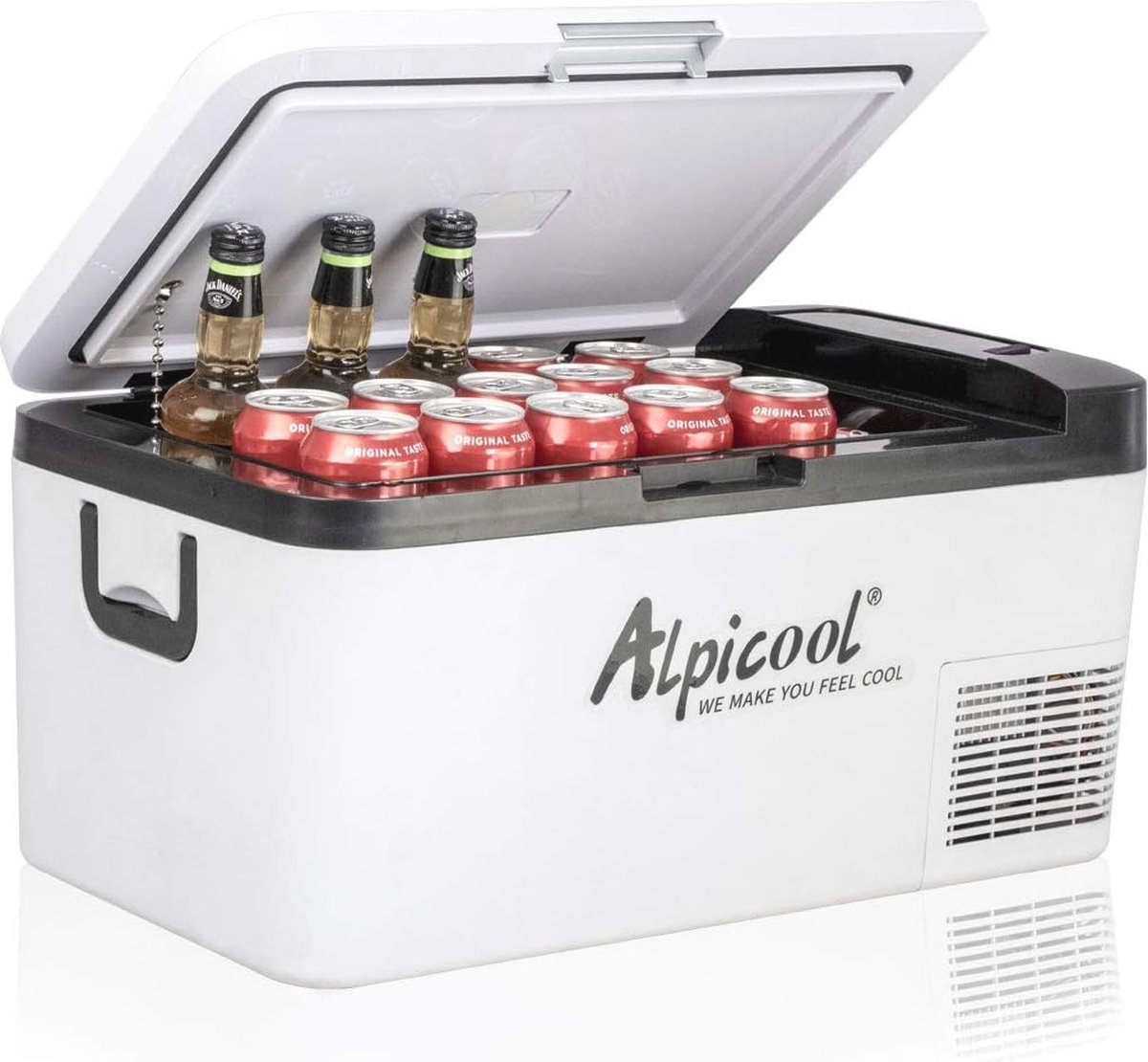Mini koelkast 18L voor auto en kamperen - Draagbare elektrische koelbox met USB-aansluiting