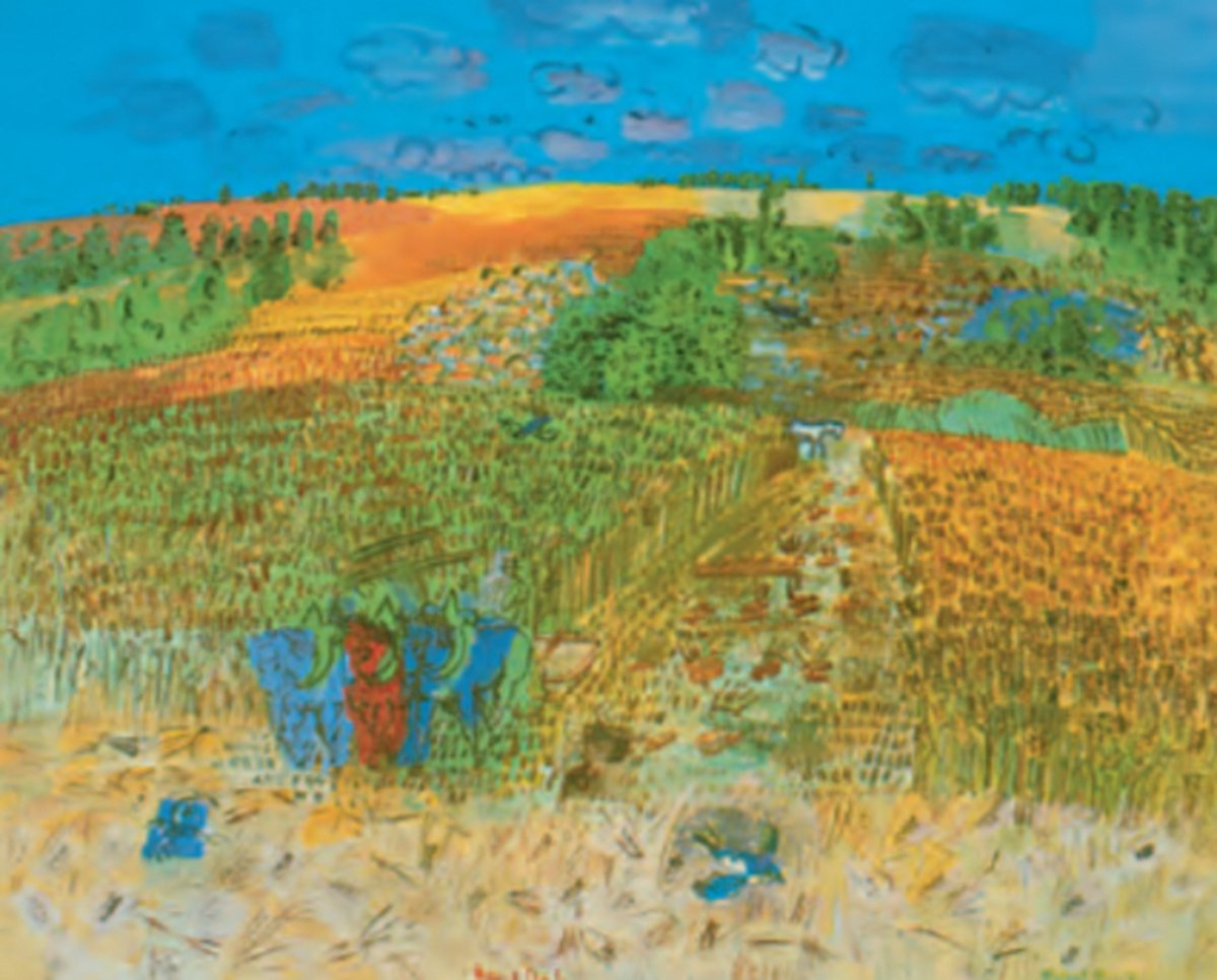 Catch Projecten Raoul Dufy - De oogst - Kunstposter - 60x80 cm Multicolor