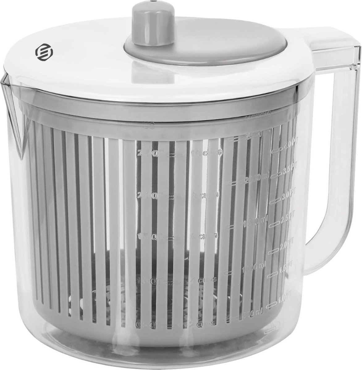 Equivera Slazwierder- Salad spinner - Slacentrifuge - Saladspinner - Sla Centrifuge - Saladecentrifuge - Sladroger - Must Have Voor In De Keuken
