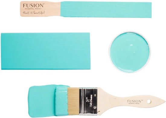 Foto: Fusion mineral paint meubelverf blauw krijtverf azure 37ml