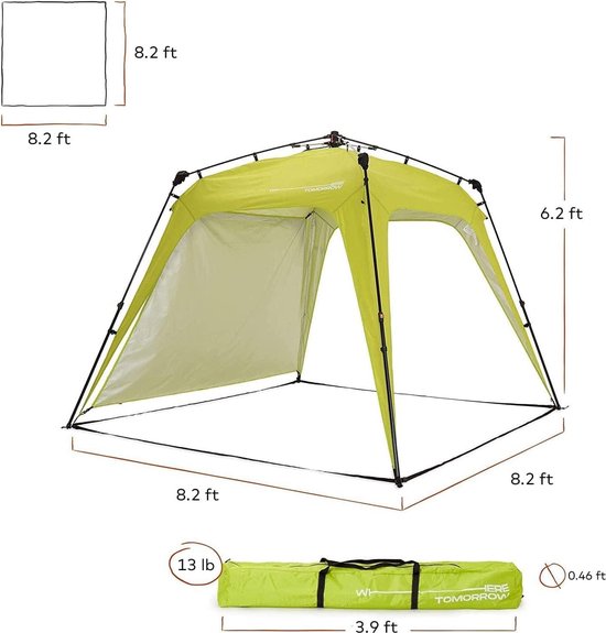 Paviljoen tent - Feesttent met Quick Up Systeem - Ideaal voor Kamperen en Tuinfeesten van TecTake — afbeelding 3
