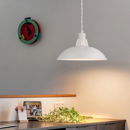 Ronde hanglamp Monza 7 glazen bollen in de kleur Zwart