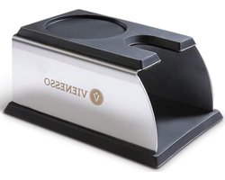 Roestvrij staal en siliconen tamperstation - professioneel drukstation voor zeefdragers met barista-accessoires