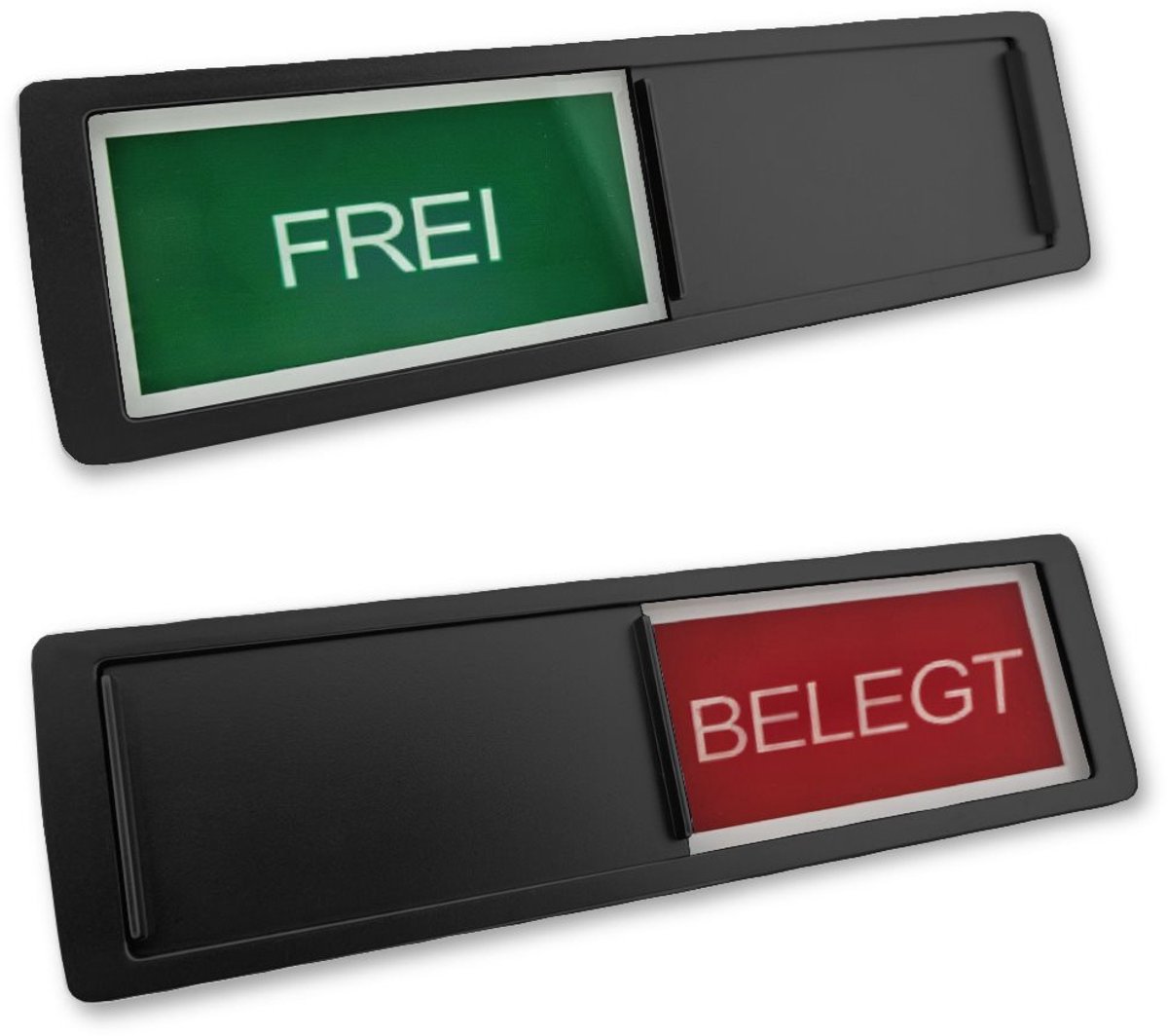 CombiCraft schuifbordje met "Frei-Belegt" in zwart 178 x 50 mm - set van 5