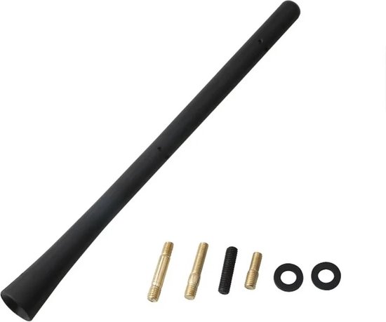WiseGoods premium auto antenne – 17,5 cm – zwart