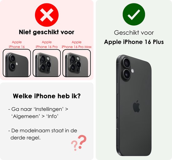 Coque adaptée pour iPhone 16 Plus , coque arrière en Siliconen , vert foncé, lot de 2