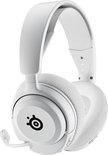 Witte Steelseries Arctis Nova 5P draadloze gaming headset, losgekoppeld.