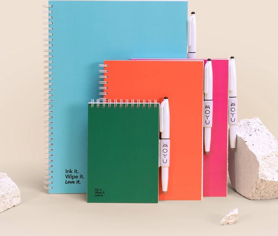 MOYU - Pitch Black Notebook - Carnet effaçable A6 Hardcover