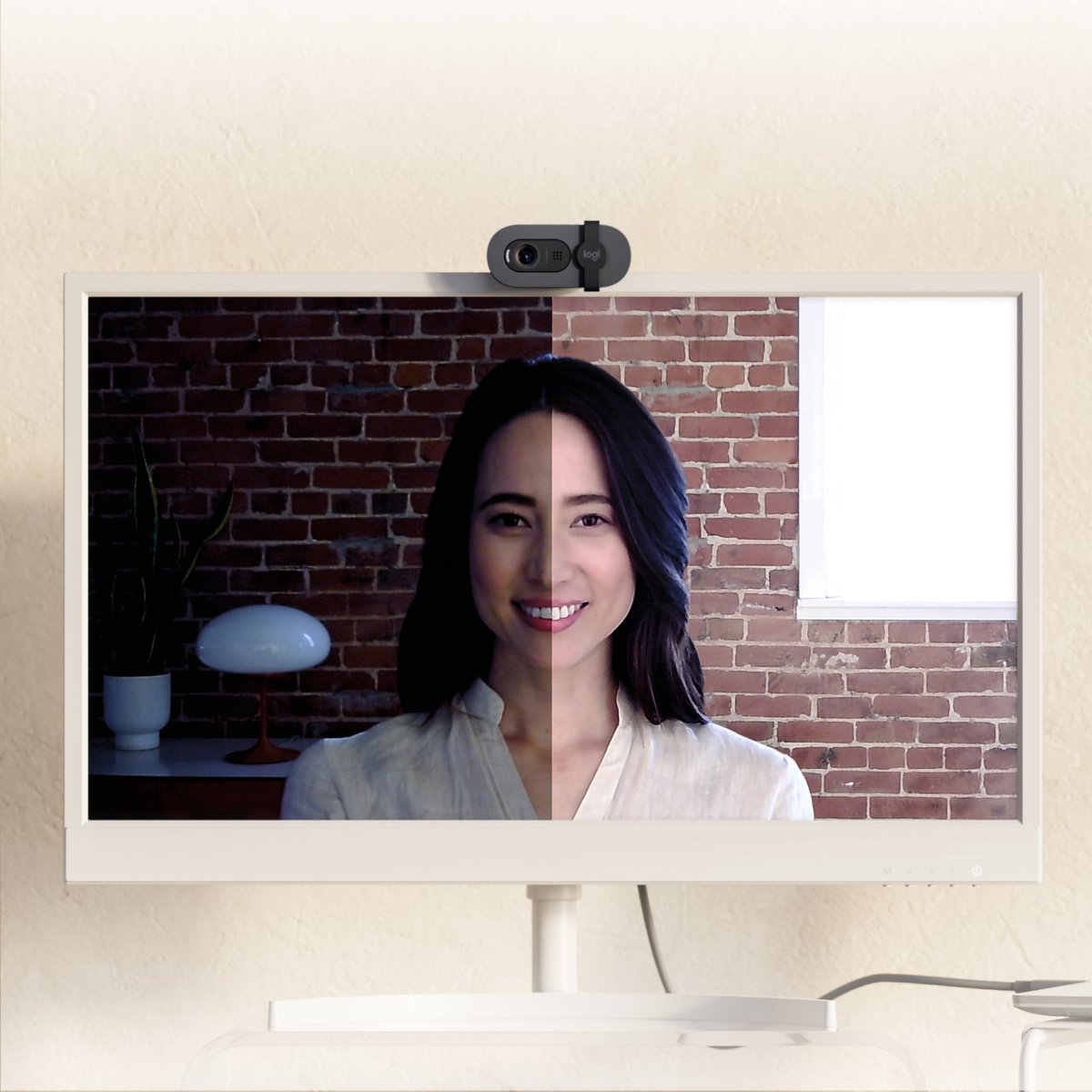 Logitech BRIO 105 Full HD-webcam met afdekpaneel en microfoon thumbnail 4