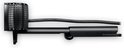 Webcam noire avec clip réglable et câble.