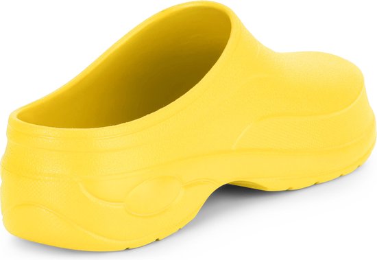 Ladeheid Unisex Clogs Tuinklompen - Tuinschoenen - Lichte - Dames - Heren - Geel1 – 44 – LA-KL-037