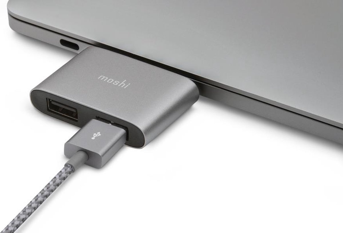 Moshi 99MO084214 interface hub USB 3.2 Gen 1 (3.1 Gen 1) Type-C 5000 Mbit/s Grijs