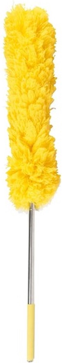 Telescoop plumeau - extra lang 80 tot 280 cm - XXL - geel - stofvanger - duster - uitschuifbaar