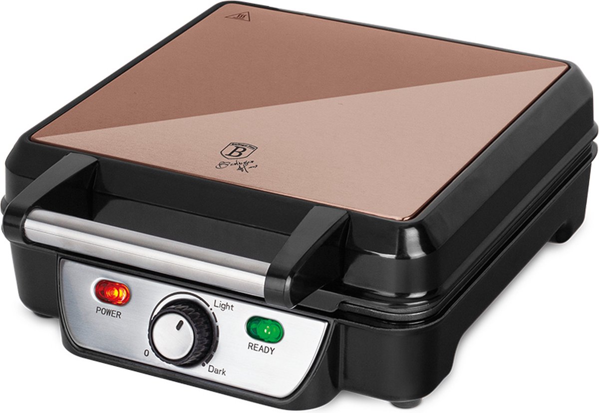 Berlinger Haus 9452 - Wafelijzer - Vierkant - 4 vlakken - Rose Gold