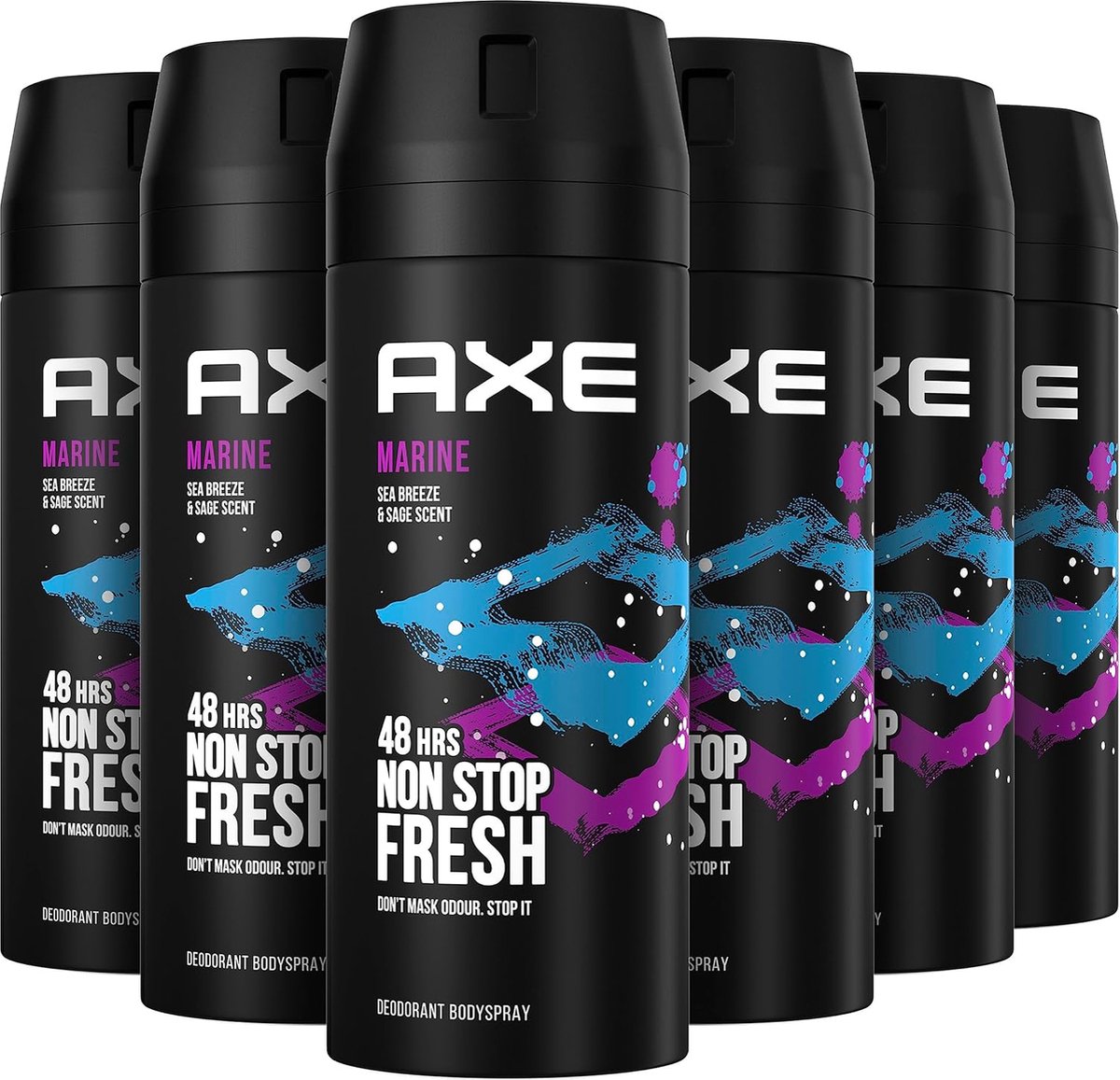 Axe Bodyspray Marine 150ML - 12 Stuks - Voordeelverpakking