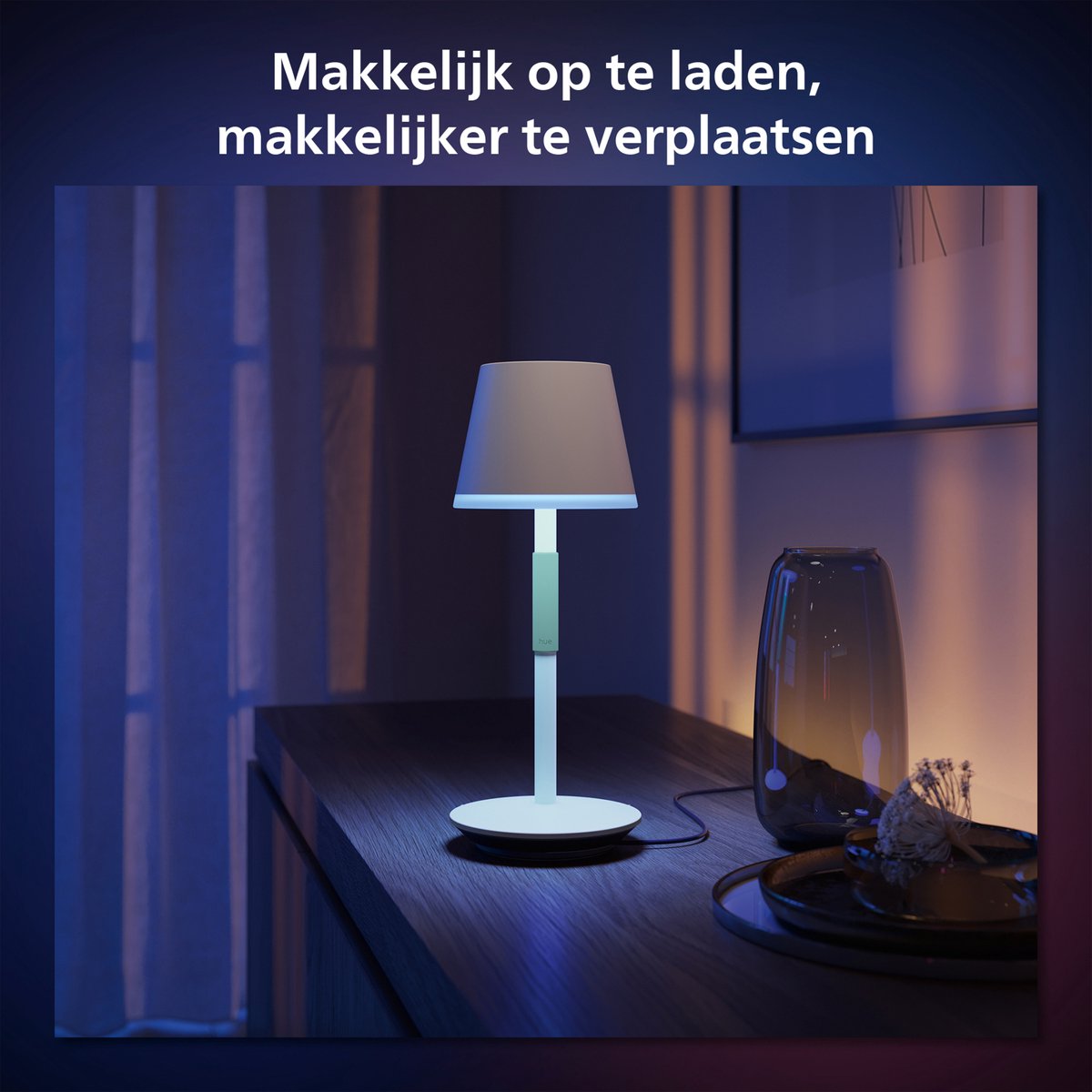 Philips Hue Go draagbare tafellamp - wit en gekleurd licht - wit — afbeelding 5