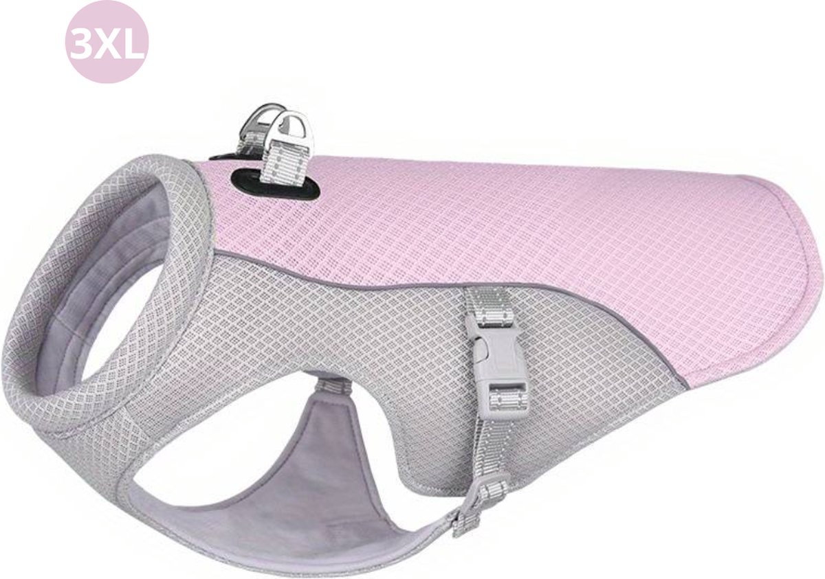 Bovista Koelvest Hond - Koelvesten - Verkoeling - Honden Kleding - Hondenkleding - Duurzaam - Roze - Maat XXXL