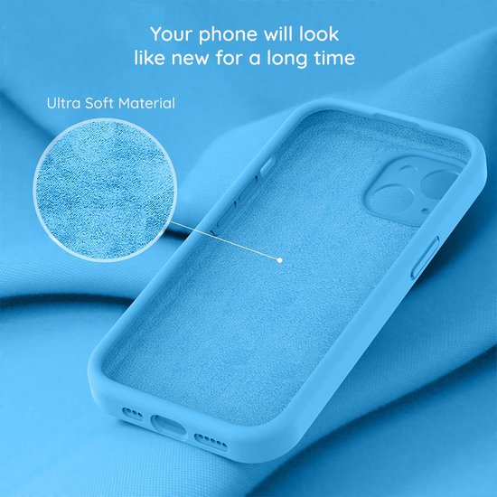 ORNARTO 5-in-1 Hülle Für IPhone 12/12 Pro – Mit Schutzfolie & Kameraschutz, Flüssiges Silikon